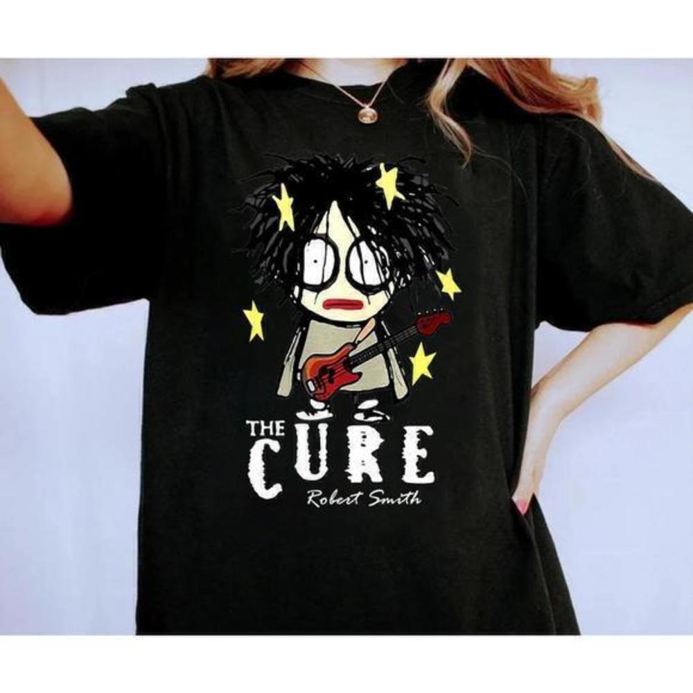 The Cure Robert Smith Gothic Rock Band Graphic T-Shirt - Picture 1 of 4